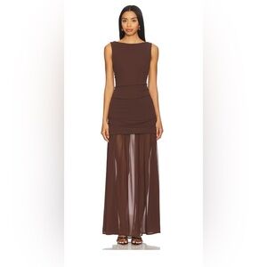 Show Me Your Mumu Brown Long Dress